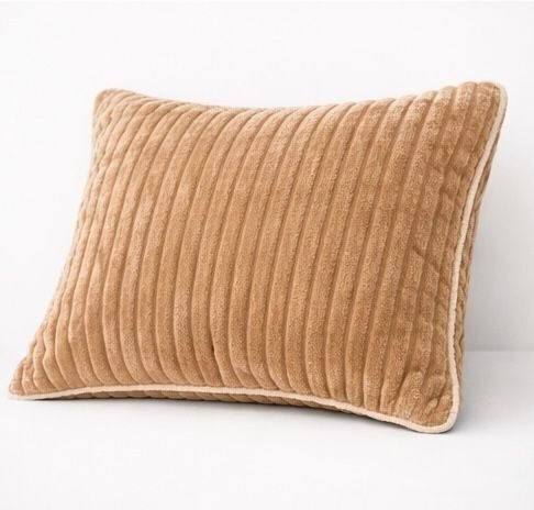 cojín terciopelo relieve beige varias veces